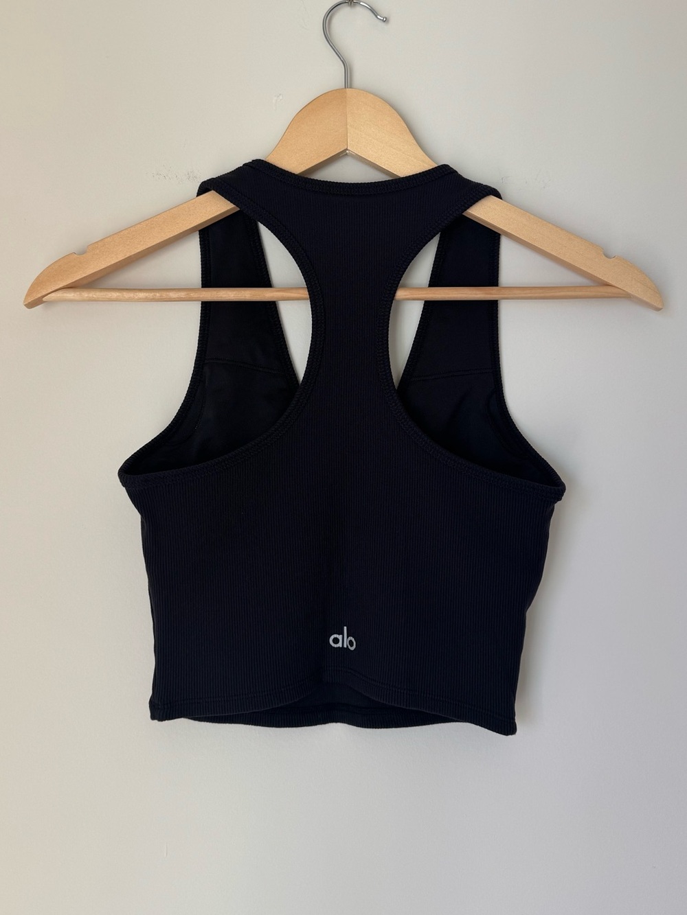 ALO Yoga Goddess Ribbed Cropped Racerback Tank - Picture 5 of 9